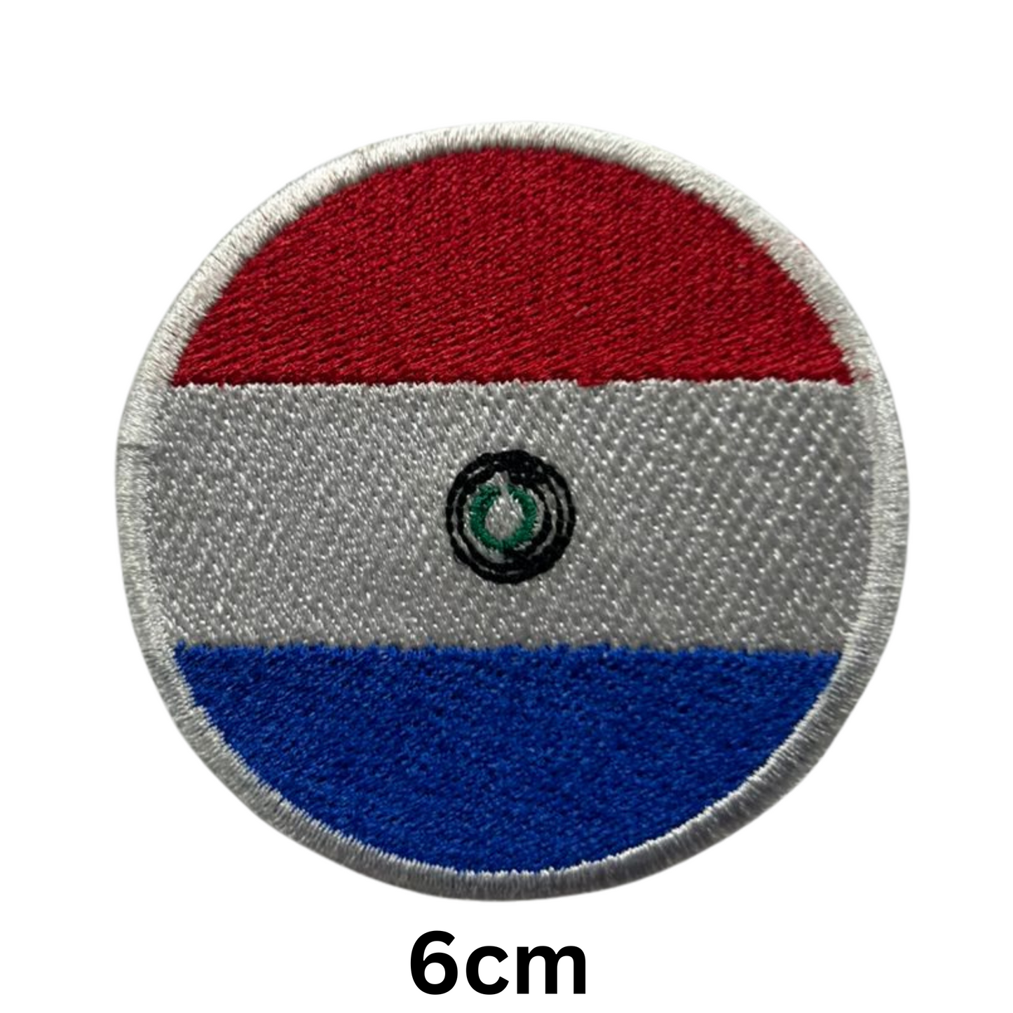 Round Flag Patch – 6cm Circular Embroidered Iron On / Sew On National Flag Badge | All Countries | Tactical Military Emblem for Hats, Jackets, Backpacks, Uniforms – Choose Your Country (K-S)