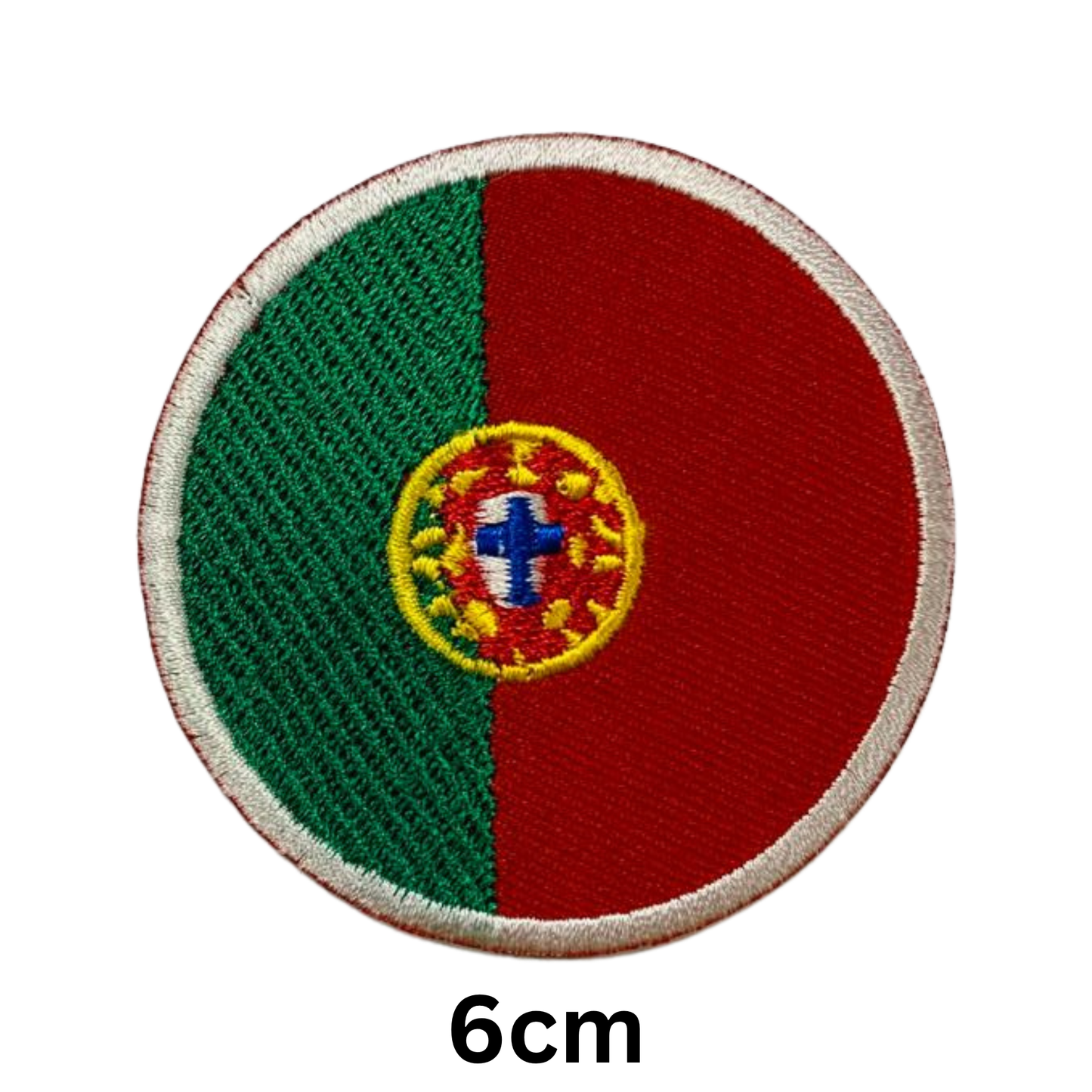 Round Flag Patch – 6cm Circular Embroidered Iron On / Sew On National Flag Badge | All Countries | Tactical Military Emblem for Hats, Jackets, Backpacks, Uniforms – Choose Your Country (K-S)