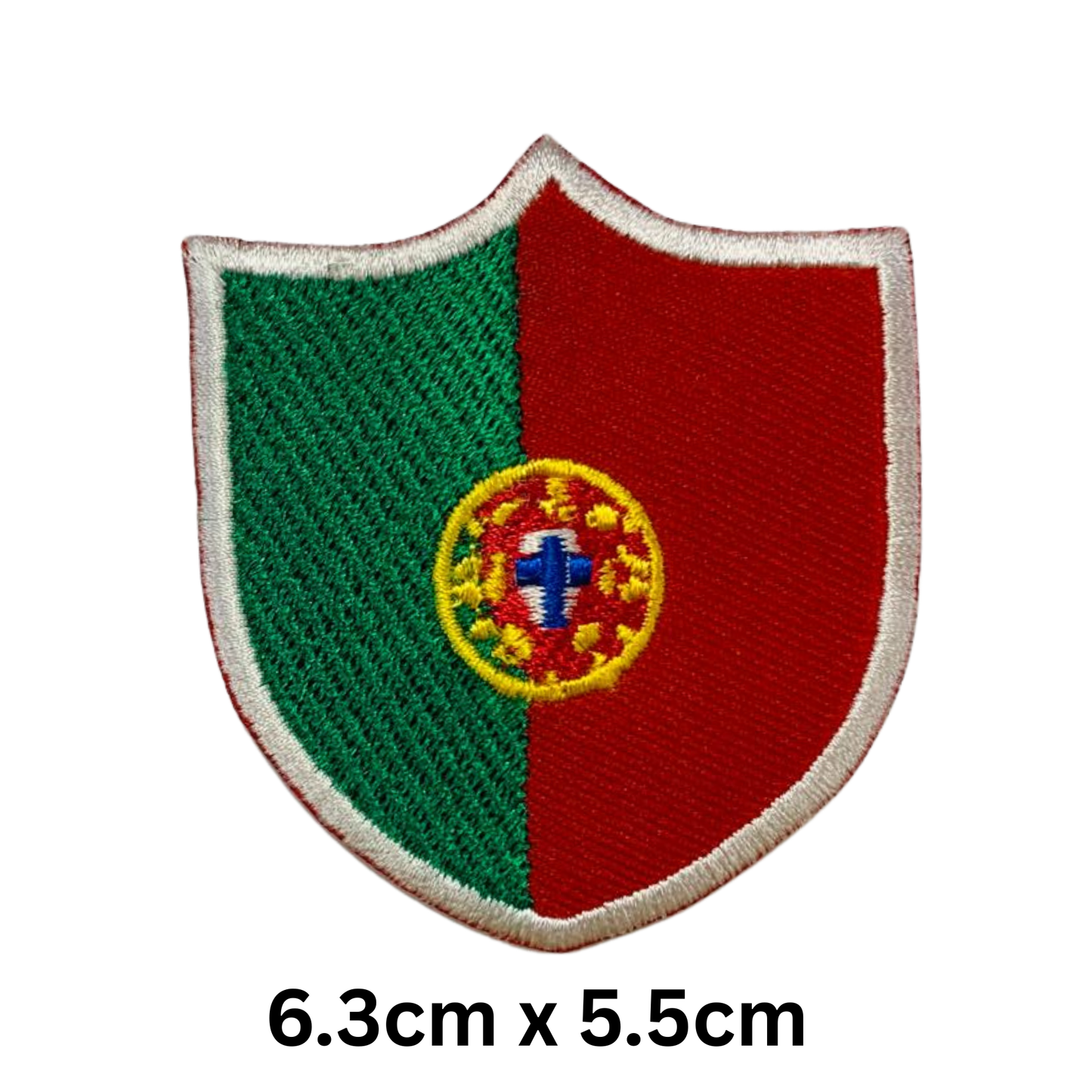Shield Flag Patch – Embroidered Iron On / Sew On Shield Shaped National Flag Badge | All Countries Available | Heraldic Crest Patch for Jacket, Backpack, Biker Vest, Uniform – Choose Your Country (K-S)
