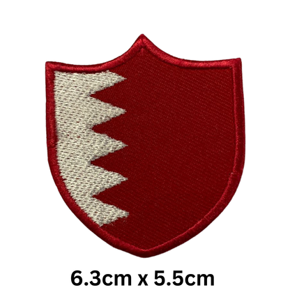 Shield Flag Patch – Embroidered Iron On / Sew On Shield Shaped National Flag Badge | All Countries Available | Heraldic Crest Patch for Jacket, Backpack, Biker Vest, Uniform – Choose Your Country (A-J)
