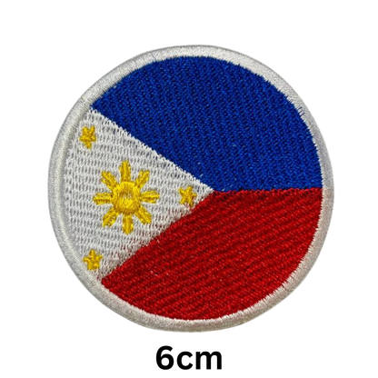 Round Flag Patch – 6cm Circular Embroidered Iron On / Sew On National Flag Badge | All Countries | Tactical Military Emblem for Hats, Jackets, Backpacks, Uniforms – Choose Your Country (K-S)