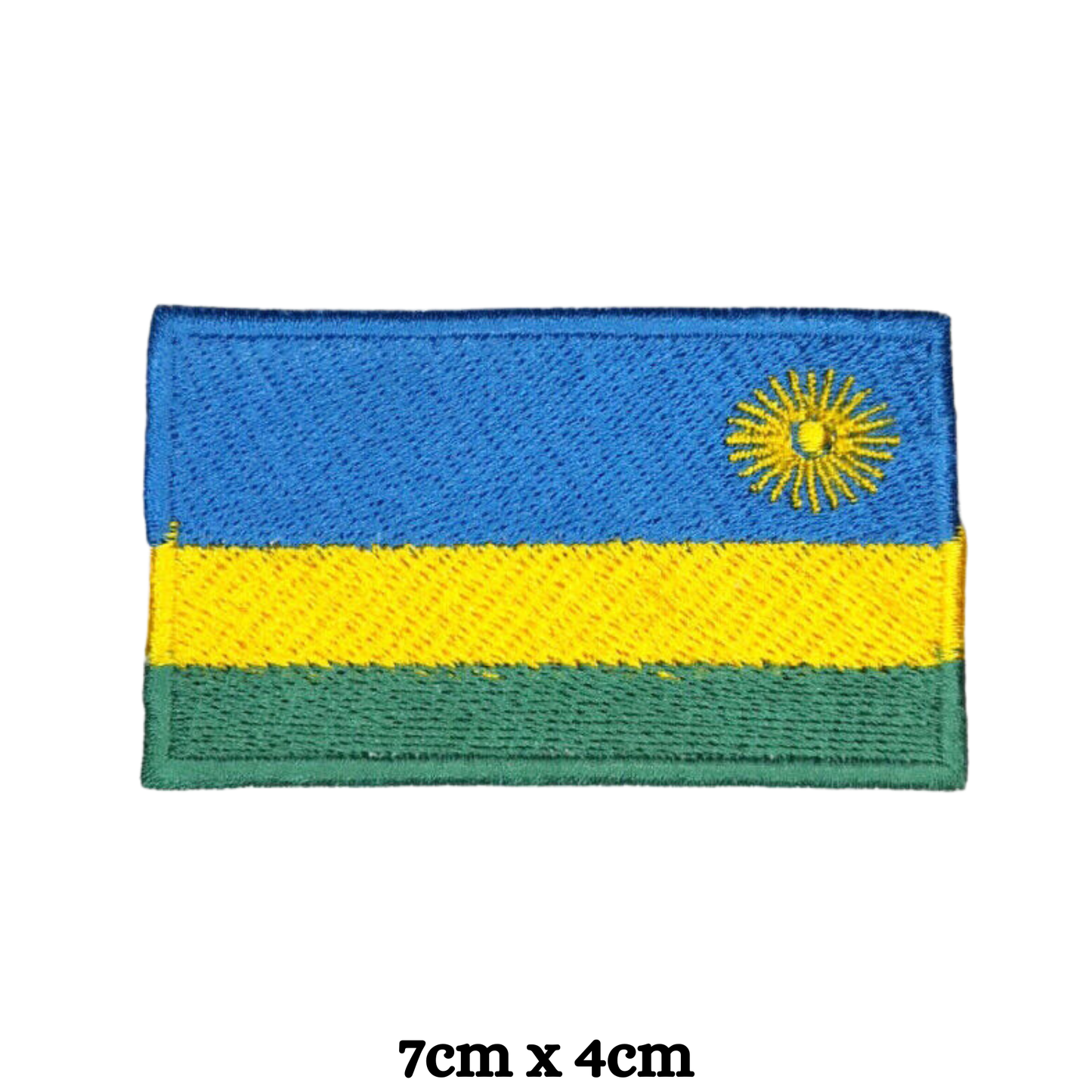 Country Flag Embroidered Patch – Iron On / Sew On National Flag Badge | All Countries Available | Jacket, Backpack, Hat, Uniform – Choose Your Country (K-S)