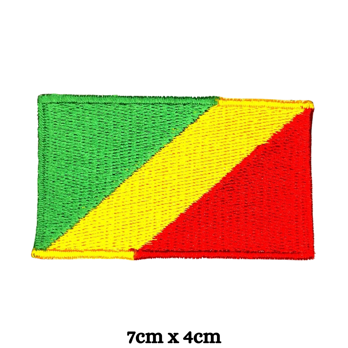 Country Flag Embroidered Patch – Iron On / Sew On National Flag Badge | All Countries Available | Jacket, Backpack, Hat, Uniform – Choose Your Country (A-J)
