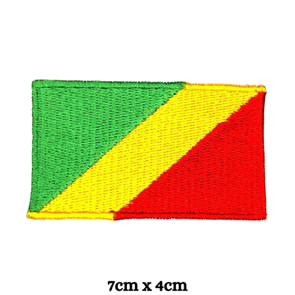 Country Flag Embroidered Patch – Iron On / Sew On National Flag Badge | All Countries Available | Jacket, Backpack, Hat, Uniform – Choose Your Country (A-J)