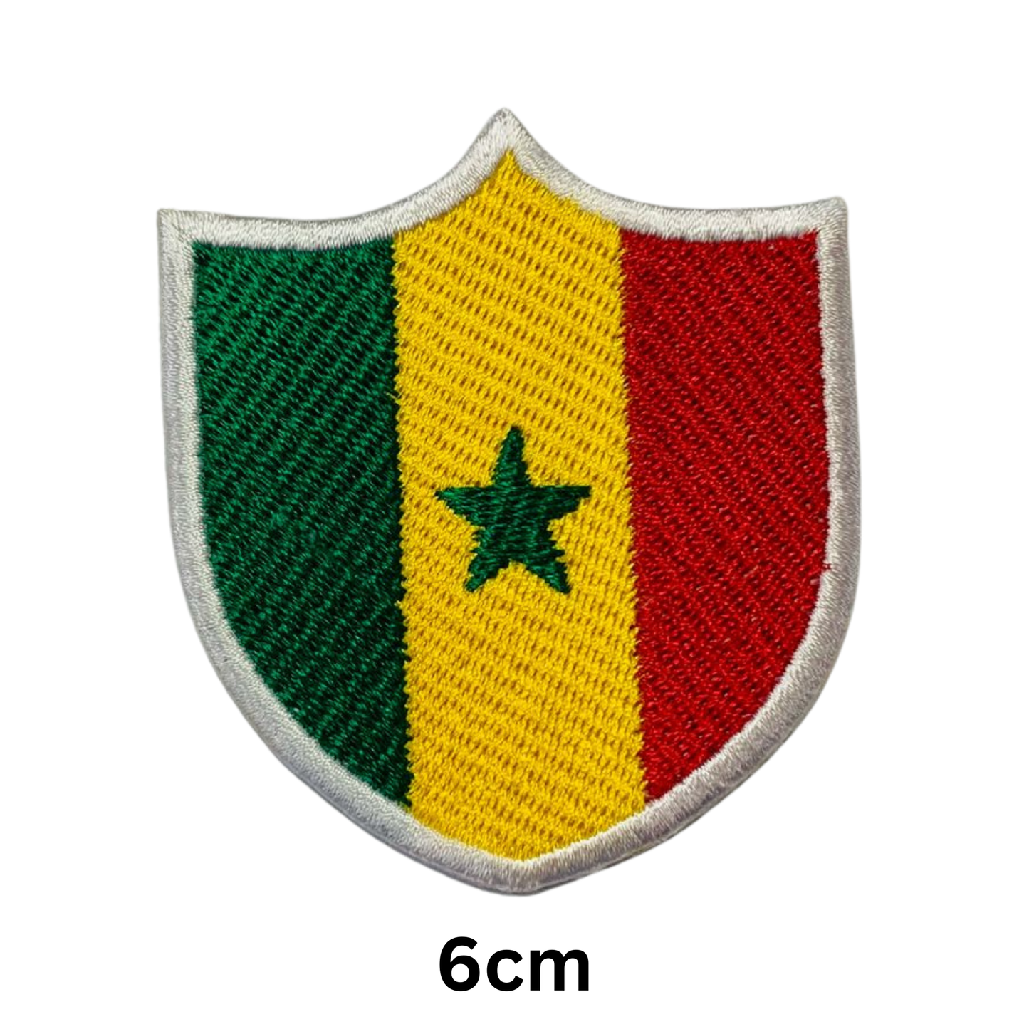 Shield Flag Patch – Embroidered Iron On / Sew On Shield Shaped National Flag Badge | All Countries Available | Heraldic Crest Patch for Jacket, Backpack, Biker Vest, Uniform – Choose Your Country (K-S)