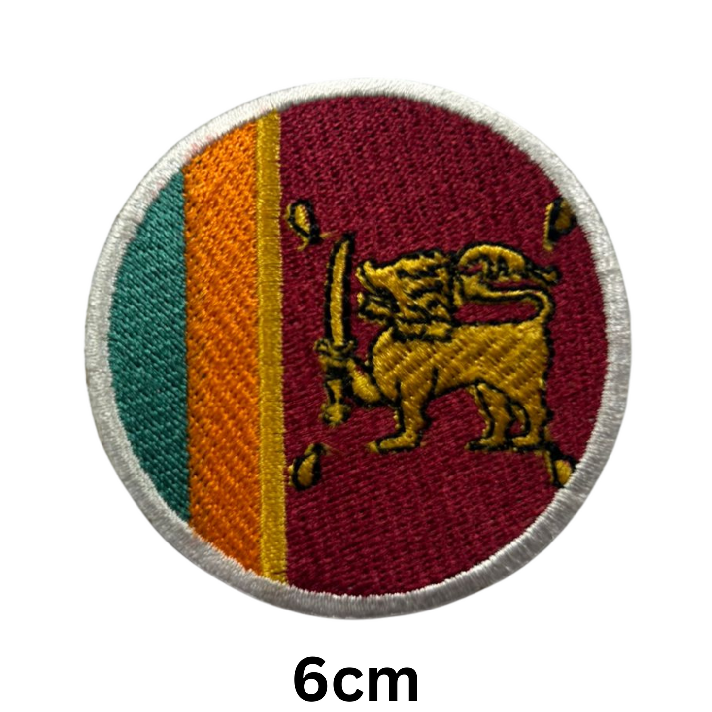 Round Flag Patch – 6cm Circular Embroidered Iron On / Sew On National Flag Badge | All Countries | Tactical Military Emblem for Hats, Jackets, Backpacks, Uniforms – Choose Your Country (K-S)