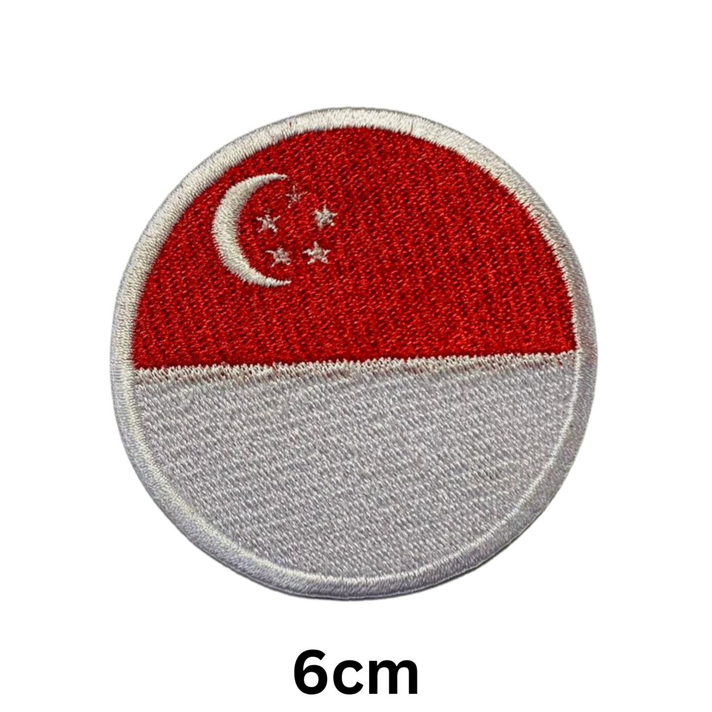 Round Flag Patch – 6cm Circular Embroidered Iron On / Sew On National Flag Badge | All Countries | Tactical Military Emblem for Hats, Jackets, Backpacks, Uniforms – Choose Your Country (K-S)