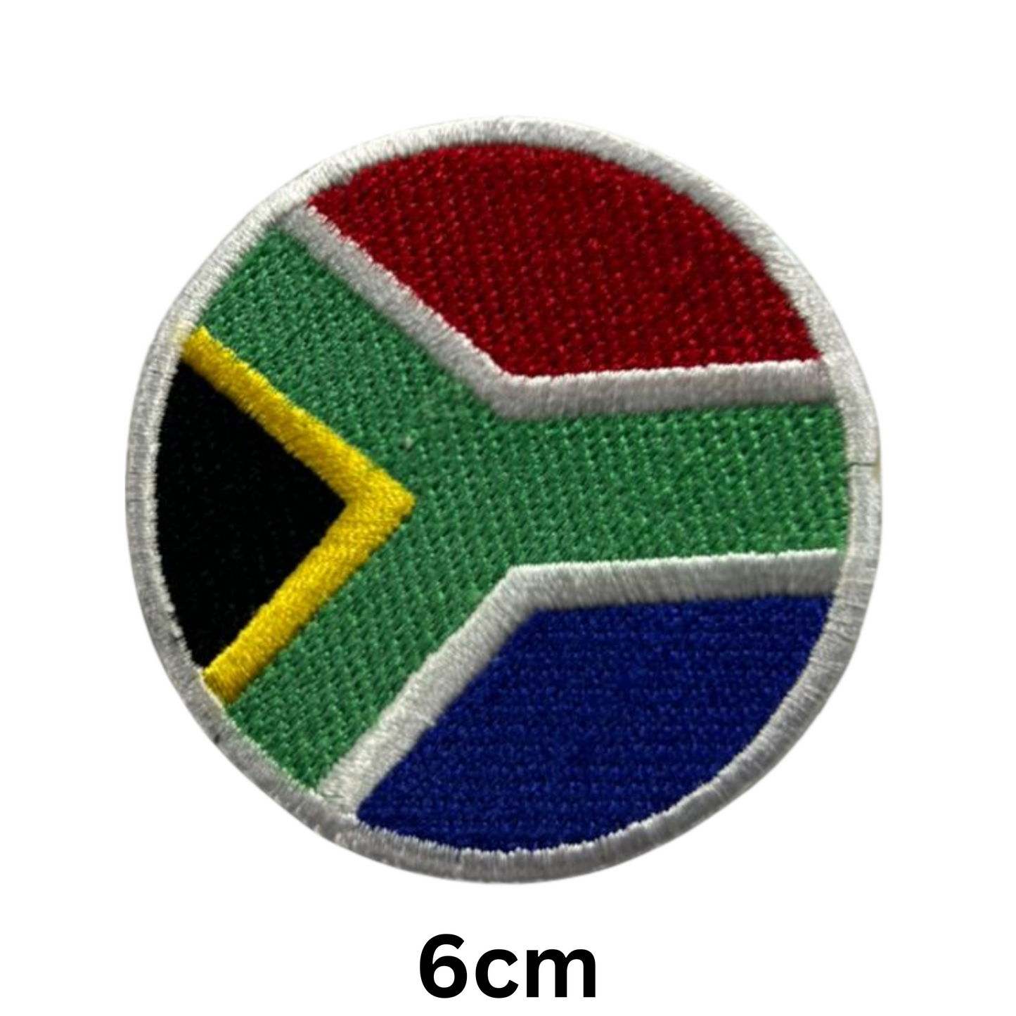 Round Flag Patch – 6cm Circular Embroidered Iron On / Sew On National Flag Badge | All Countries | Tactical Military Emblem for Hats, Jackets, Backpacks, Uniforms – Choose Your Country (K-S)