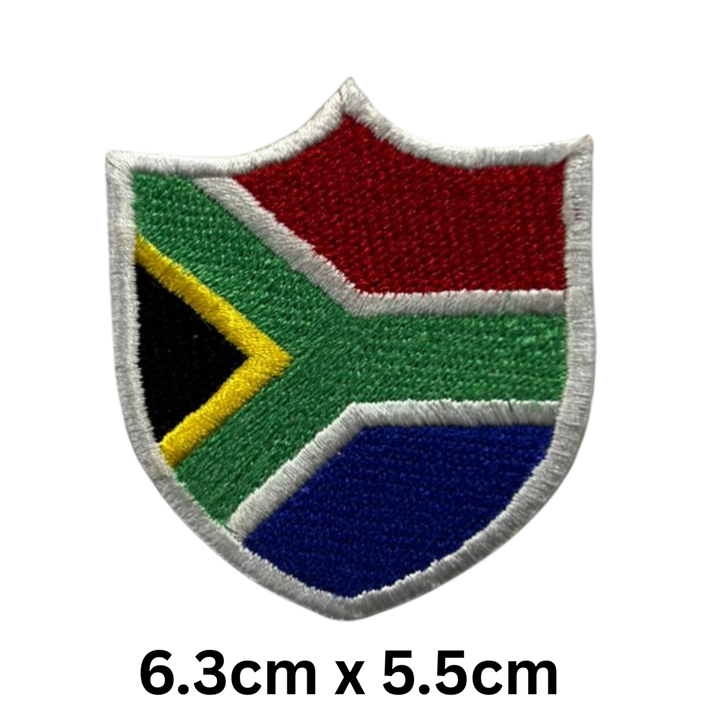 Shield Flag Patch – Embroidered Iron On / Sew On Shield Shaped National Flag Badge | All Countries Available | Heraldic Crest Patch for Jacket, Backpack, Biker Vest, Uniform – Choose Your Country (K-S)