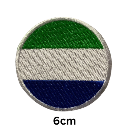 Round Flag Patch – 6cm Circular Embroidered Iron On / Sew On National Flag Badge | All Countries | Tactical Military Emblem for Hats, Jackets, Backpacks, Uniforms – Choose Your Country (K-S)