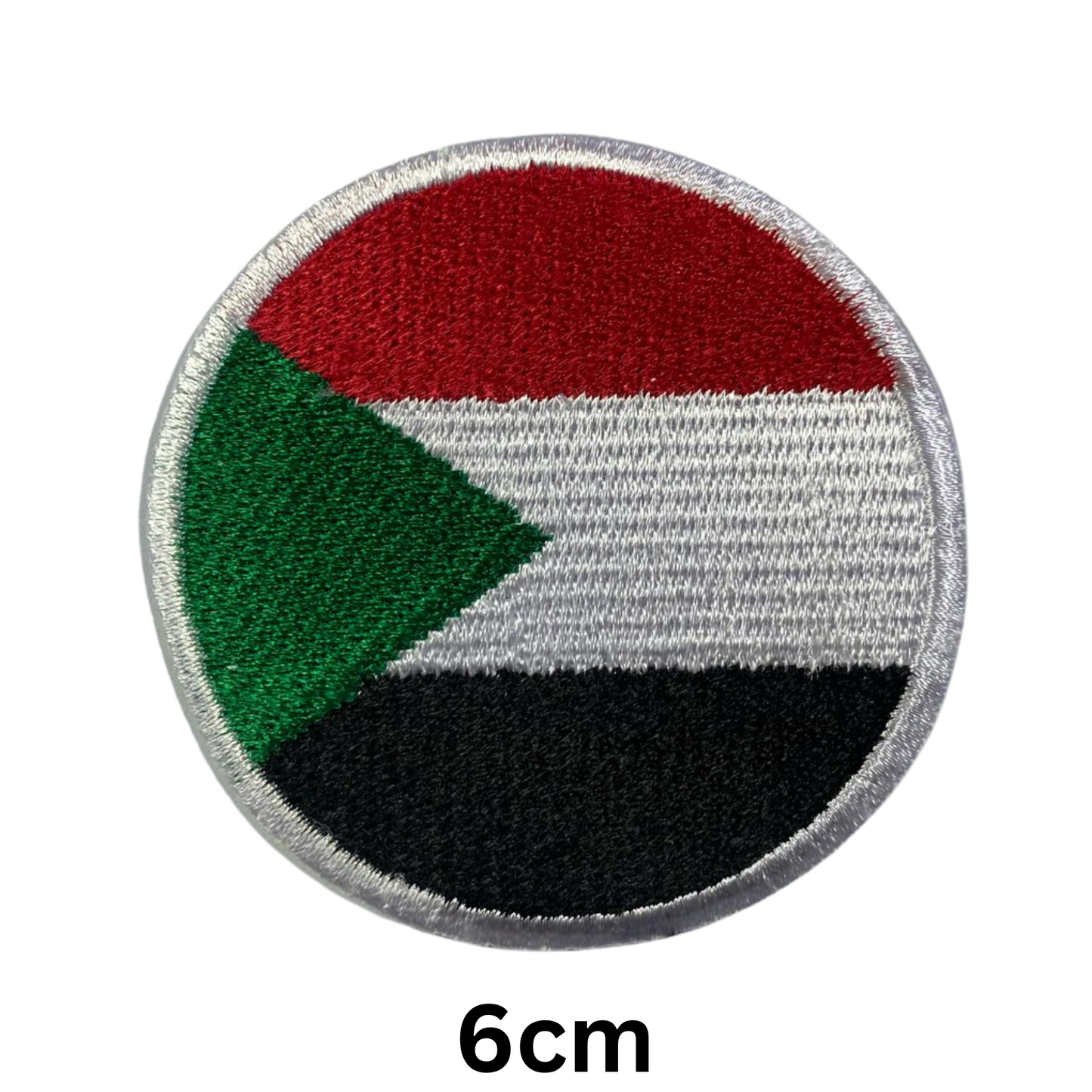 Round Flag Patch – 6cm Circular Embroidered Iron On / Sew On National Flag Badge | All Countries | Tactical Military Emblem for Hats, Jackets, Backpacks, Uniforms – Choose Your Country (K-S)