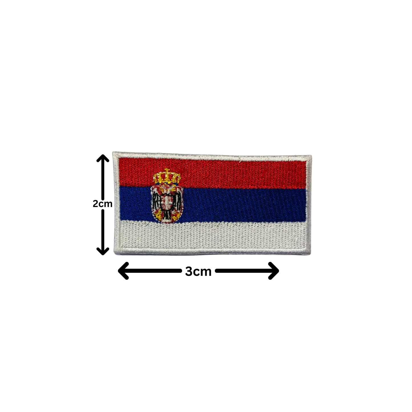 All Country Flag Patches (3 × 2 cm), Embroidered Iron-On/Sew On National Flags, Badge Traveler Gift Patch for Jacket, Backpack, Hat DIY Craft (K-S)