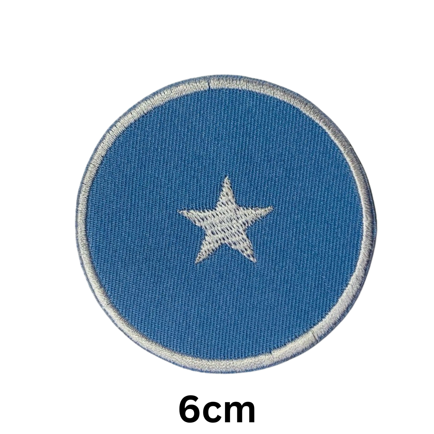 Round Flag Patch – 6cm Circular Embroidered Iron On / Sew On National Flag Badge | All Countries | Tactical Military Emblem for Hats, Jackets, Backpacks, Uniforms – Choose Your Country (K-S)