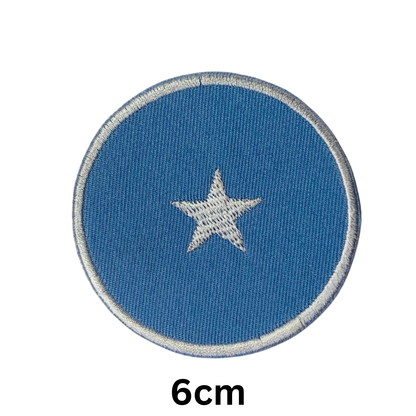 Round Flag Patch – 6cm Circular Embroidered Iron On / Sew On National Flag Badge | All Countries | Tactical Military Emblem for Hats, Jackets, Backpacks, Uniforms – Choose Your Country (K-S)