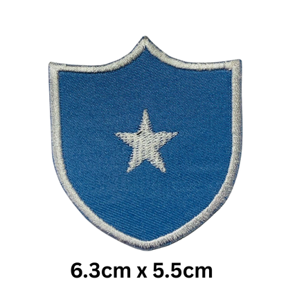 Shield Flag Patch – Embroidered Iron On / Sew On Shield Shaped National Flag Badge | All Countries Available | Heraldic Crest Patch for Jacket, Backpack, Biker Vest, Uniform – Choose Your Country (K-S)