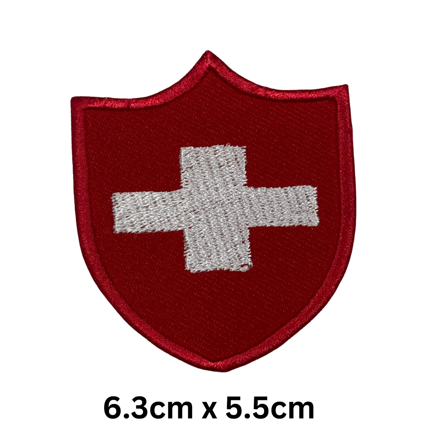 Shield Flag Patch – Embroidered Iron On / Sew On Shield Shaped National Flag Badge | All Countries Available | Heraldic Crest Patch for Jacket, Backpack, Biker Vest, Uniform – Choose Your Country (K-S)