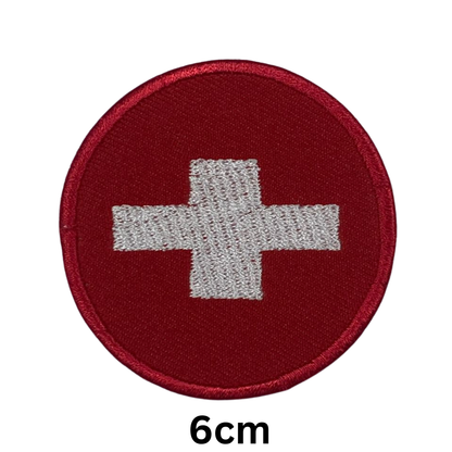 Round Flag Patch – 6cm Circular Embroidered Iron On / Sew On National Flag Badge | All Countries | Tactical Military Emblem for Hats, Jackets, Backpacks, Uniforms – Choose Your Country (K-S)
