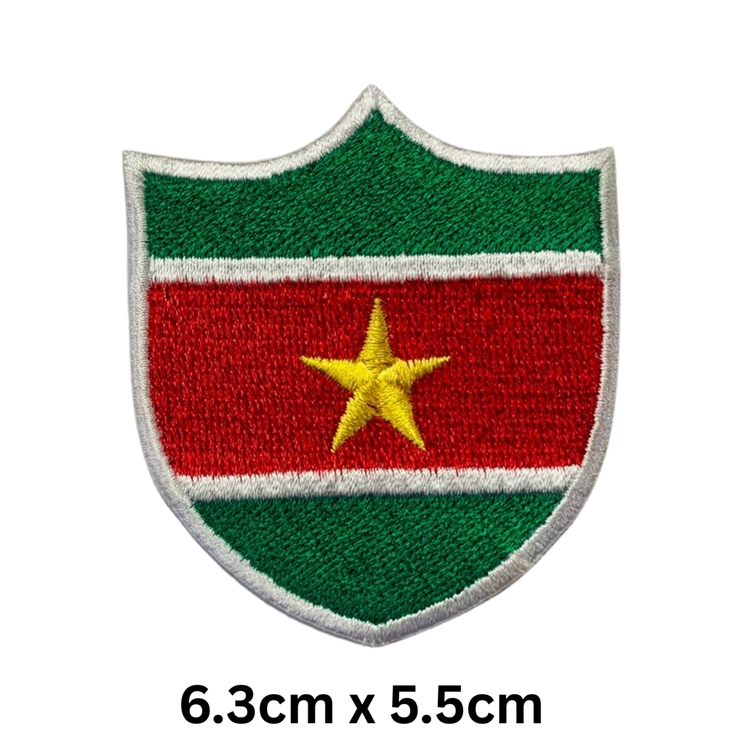 Shield Flag Patch – Embroidered Iron On / Sew On Shield Shaped National Flag Badge | All Countries Available | Heraldic Crest Patch for Jacket, Backpack, Biker Vest, Uniform – Choose Your Country (K-S)