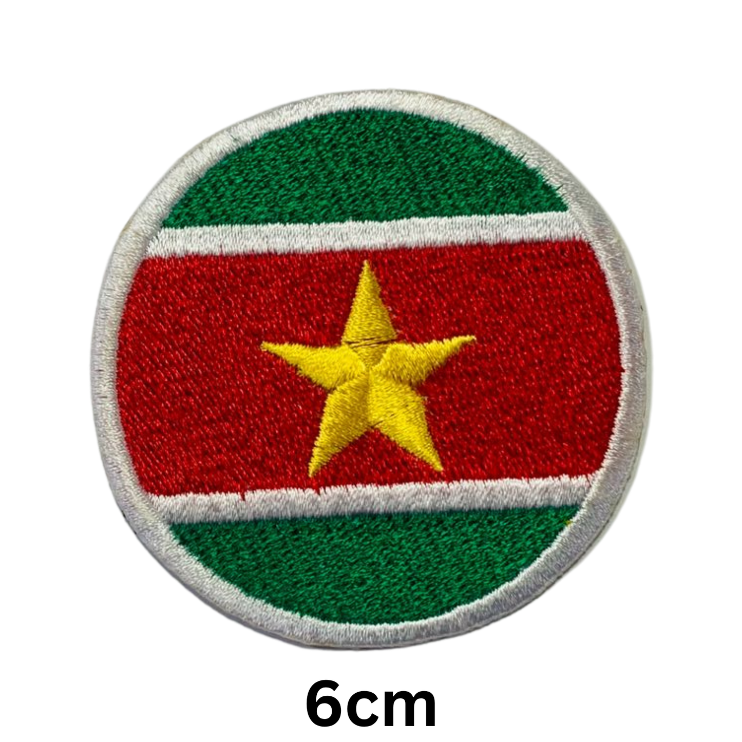 Round Flag Patch – 6cm Circular Embroidered Iron On / Sew On National Flag Badge | All Countries | Tactical Military Emblem for Hats, Jackets, Backpacks, Uniforms – Choose Your Country (K-S)