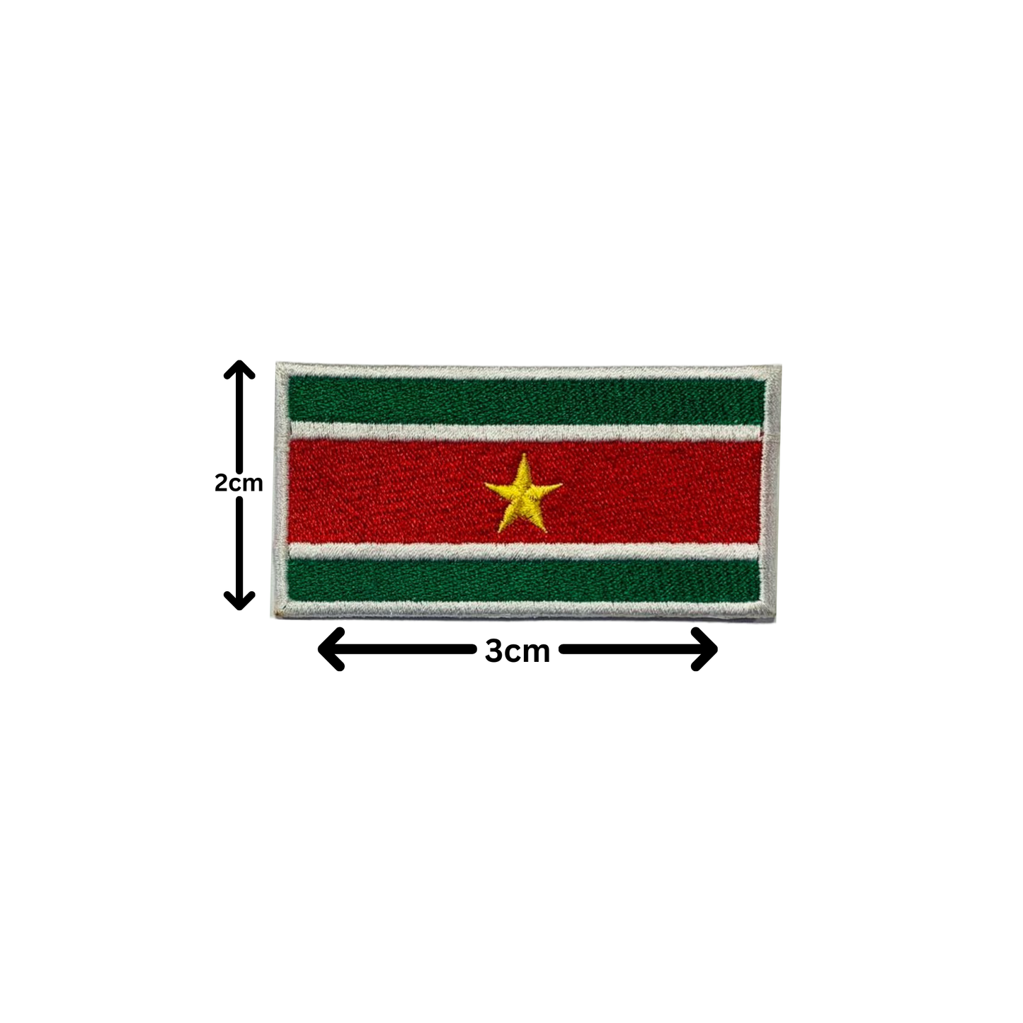 All Country Flag Patches (3 × 2 cm), Embroidered Iron-On/Sew On National Flags, Badge Traveler Gift Patch for Jacket, Backpack, Hat DIY Craft (K-S)