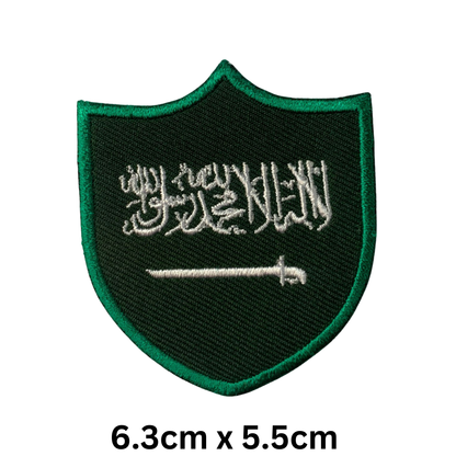Shield Flag Patch – Embroidered Iron On / Sew On Shield Shaped National Flag Badge | All Countries Available | Heraldic Crest Patch for Jacket, Backpack, Biker Vest, Uniform – Choose Your Country (K-S)