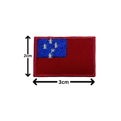 All Country Flag Patches (3 × 2 cm), Embroidered Iron-On/Sew On National Flags, Badge Traveler Gift Patch for Jacket, Backpack, Hat DIY Craft (K-S)