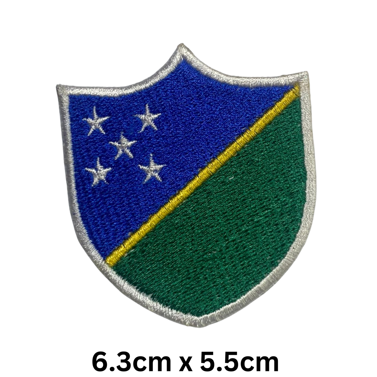 Shield Flag Patch – Embroidered Iron On / Sew On Shield Shaped National Flag Badge | All Countries Available | Heraldic Crest Patch for Jacket, Backpack, Biker Vest, Uniform – Choose Your Country (K-S)