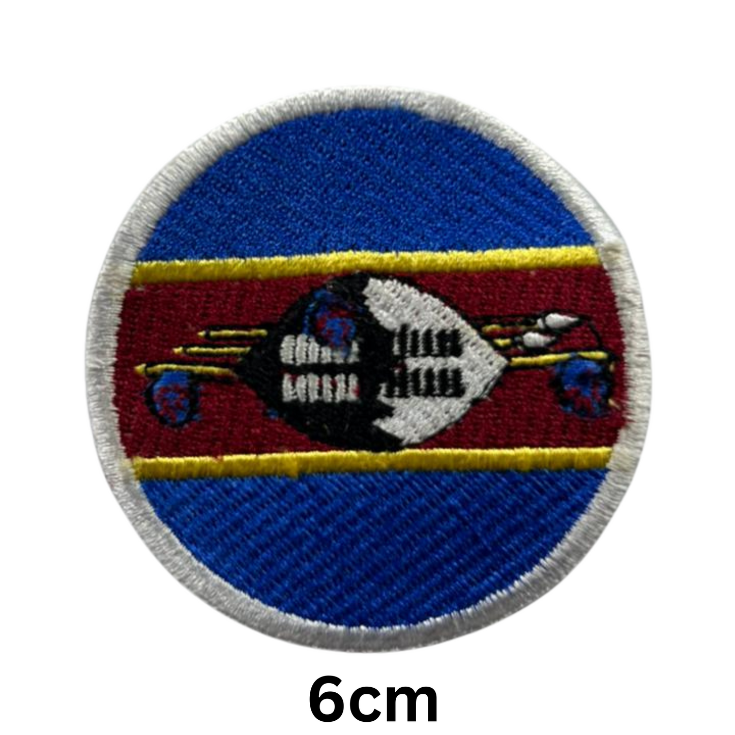 Round Flag Patch – 6cm Circular Embroidered Iron On / Sew On National Flag Badge | All Countries | Tactical Military Emblem for Hats, Jackets, Backpacks, Uniforms – Choose Your Country (A-J)