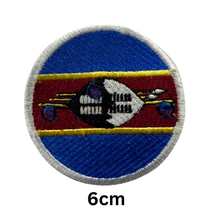 Round Flag Patch – 6cm Circular Embroidered Iron On / Sew On National Flag Badge | All Countries | Tactical Military Emblem for Hats, Jackets, Backpacks, Uniforms – Choose Your Country (A-J)