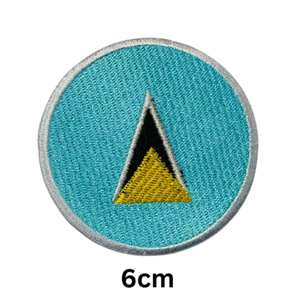Round Flag Patch – 6cm Circular Embroidered Iron On / Sew On National Flag Badge | All Countries | Tactical Military Emblem for Hats, Jackets, Backpacks, Uniforms – Choose Your Country (K-S)