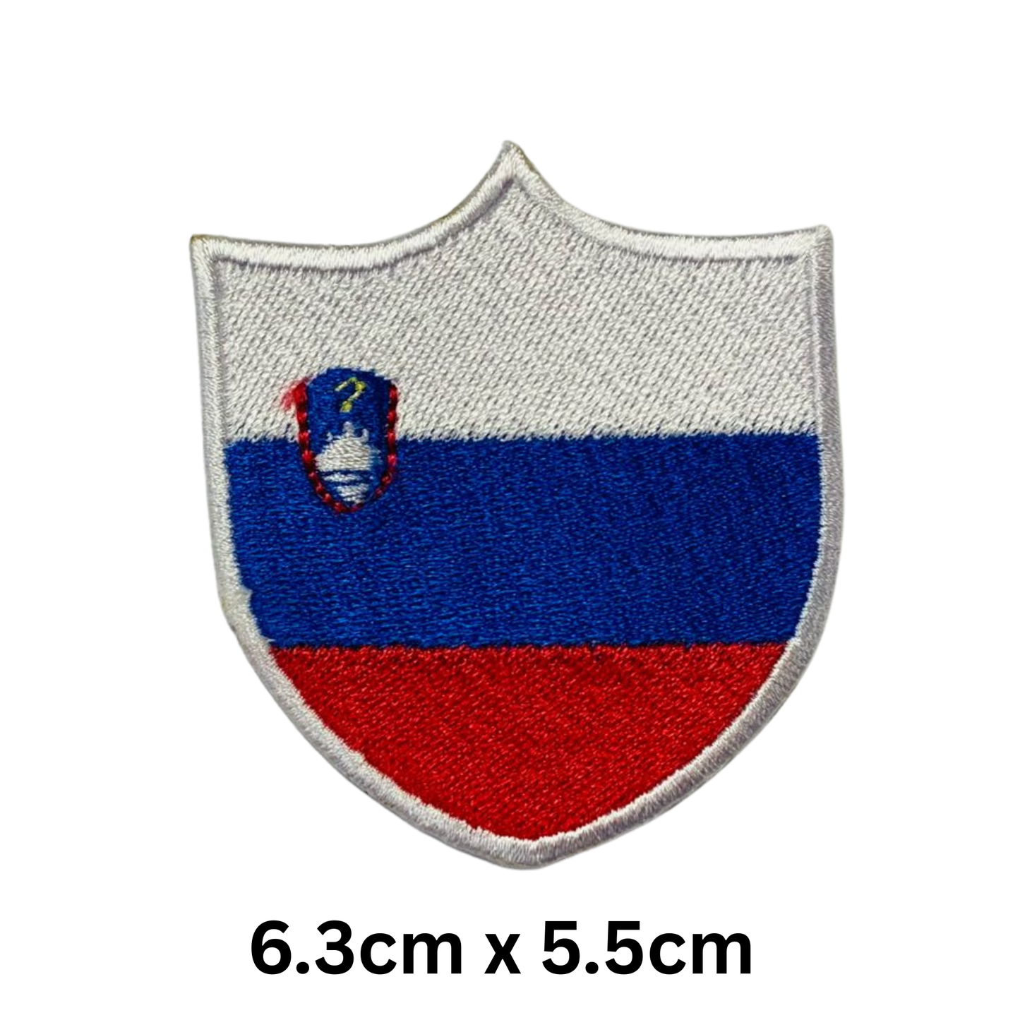 Shield Flag Patch – Embroidered Iron On / Sew On Shield Shaped National Flag Badge | All Countries Available | Heraldic Crest Patch for Jacket, Backpack, Biker Vest, Uniform – Choose Your Country (K-S)