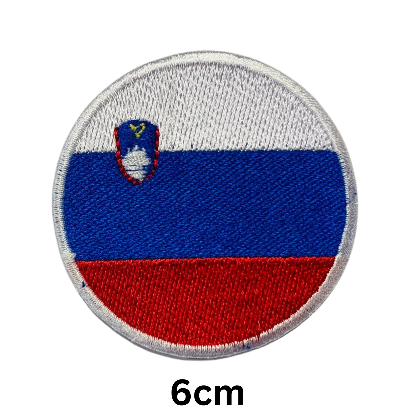 Round Flag Patch – 6cm Circular Embroidered Iron On / Sew On National Flag Badge | All Countries | Tactical Military Emblem for Hats, Jackets, Backpacks, Uniforms – Choose Your Country (K-S)