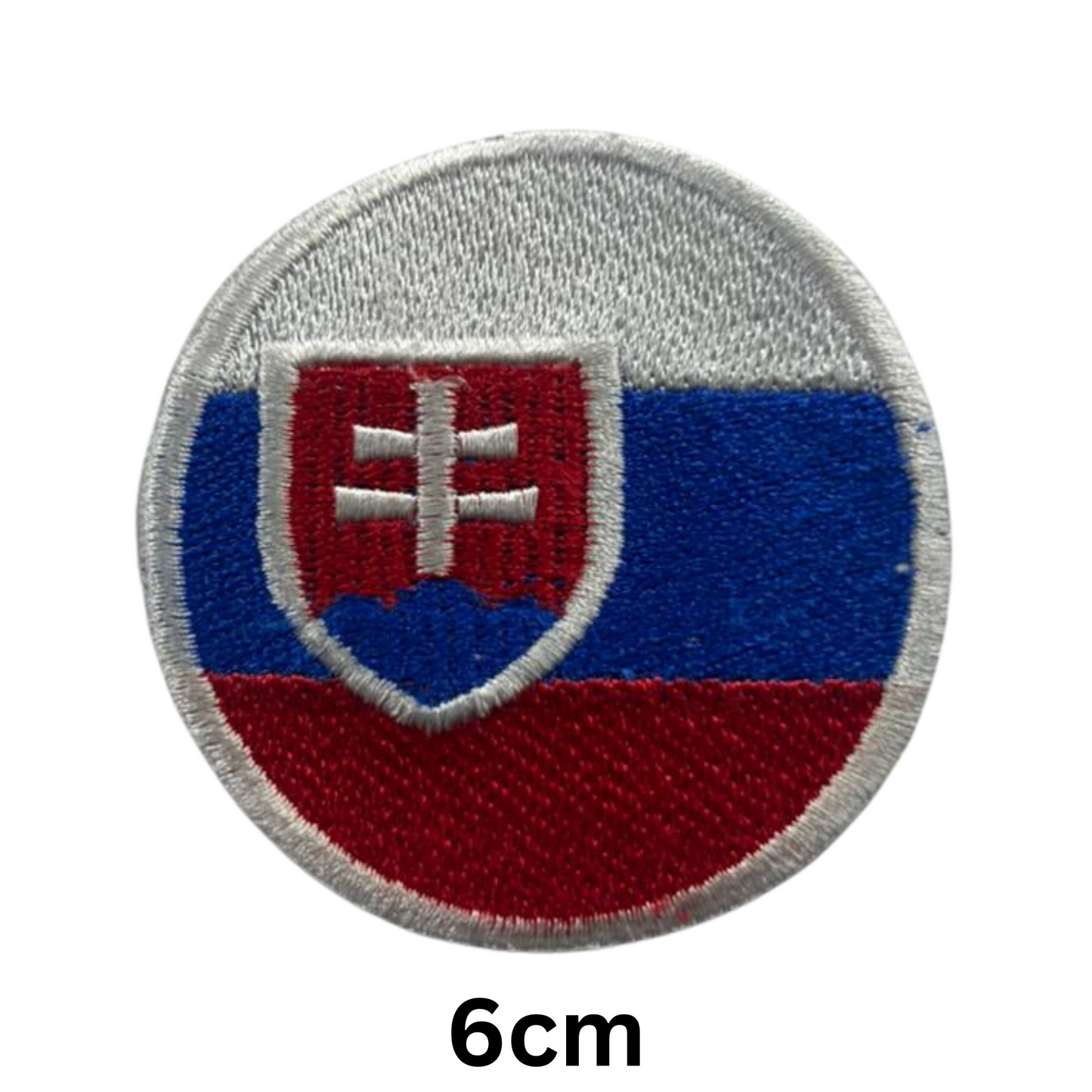 Round Flag Patch – 6cm Circular Embroidered Iron On / Sew On National Flag Badge | All Countries | Tactical Military Emblem for Hats, Jackets, Backpacks, Uniforms – Choose Your Country (K-S)