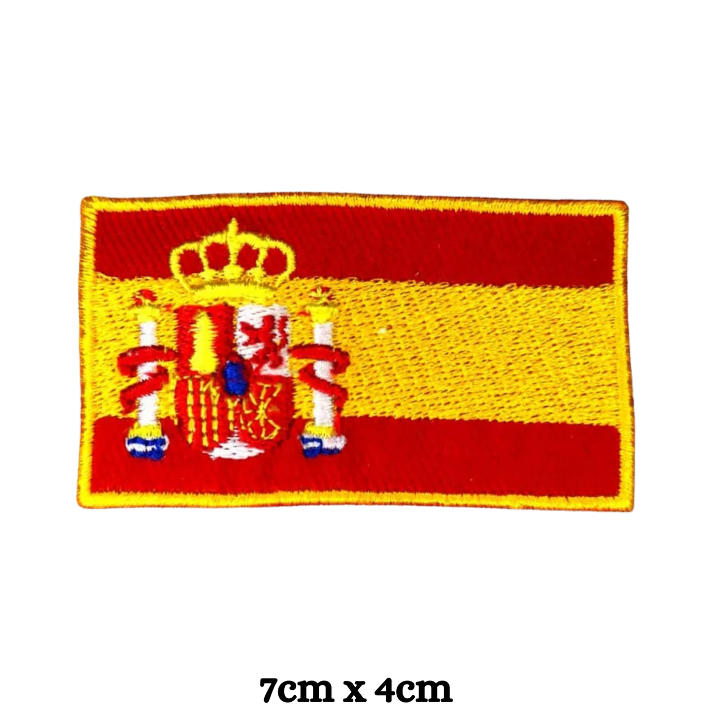 Country Flag Embroidered Patch – Iron On / Sew On National Flag Badge | All Countries Available | Jacket, Backpack, Hat, Uniform – Choose Your Country (K-S)