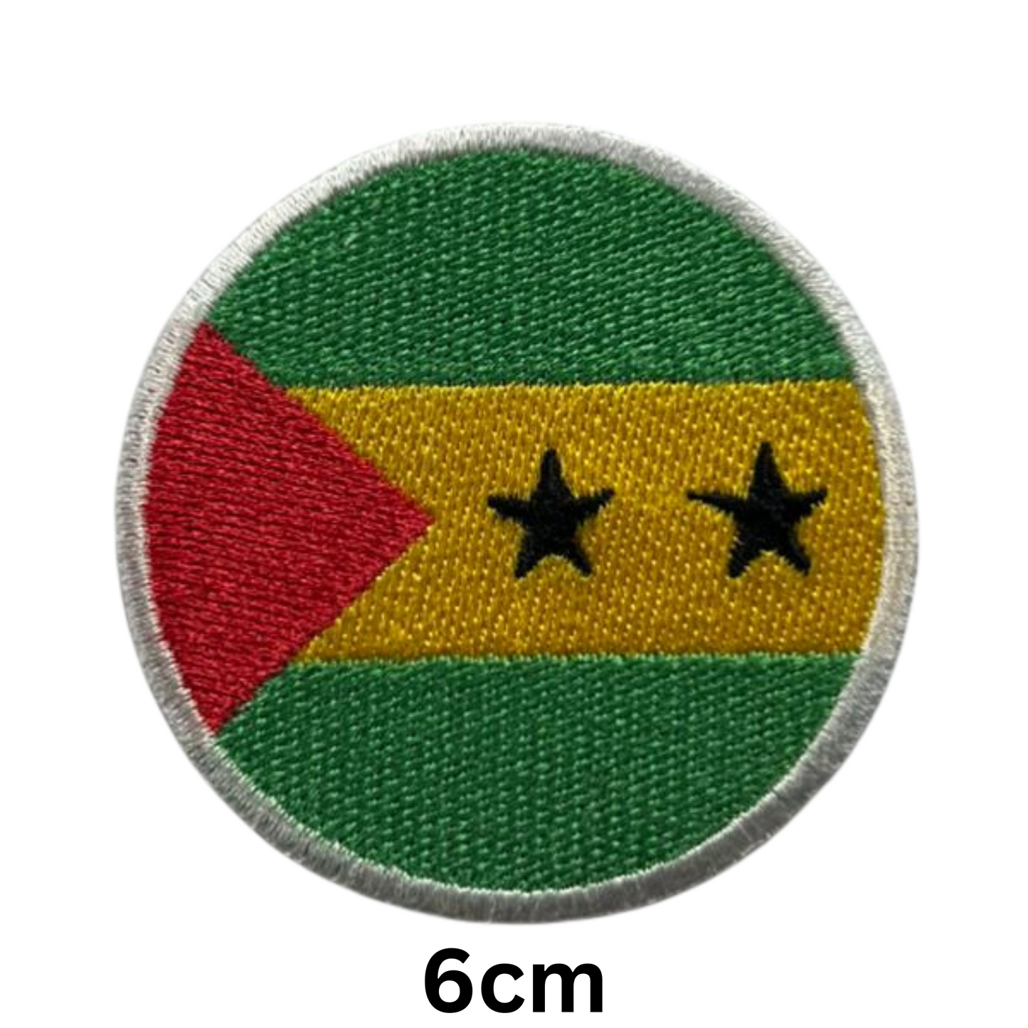 Round Flag Patch – 6cm Circular Embroidered Iron On / Sew On National Flag Badge | All Countries | Tactical Military Emblem for Hats, Jackets, Backpacks, Uniforms – Choose Your Country (K-S)