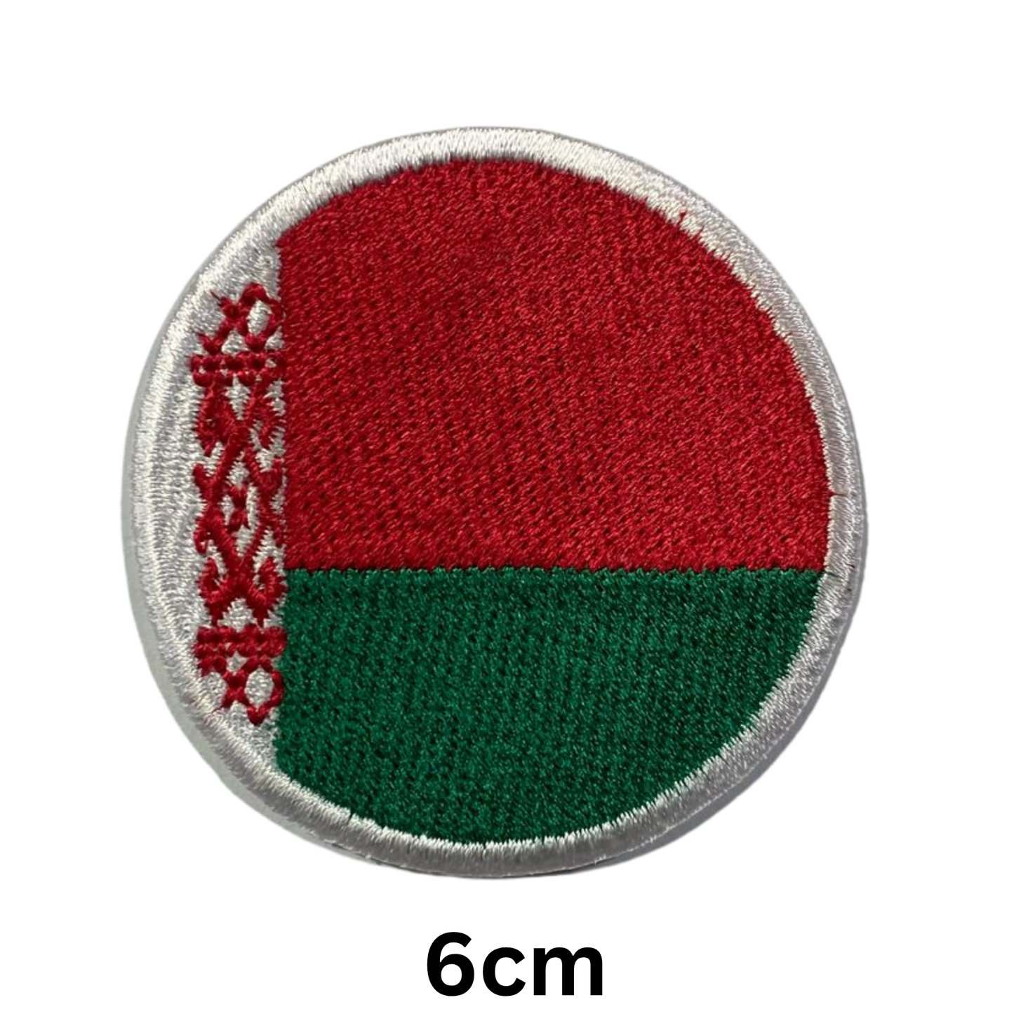 Round Flag Patch – 6cm Circular Embroidered Iron On / Sew On National Flag Badge | All Countries | Tactical Military Emblem for Hats, Jackets, Backpacks, Uniforms – Choose Your Country (A-J)