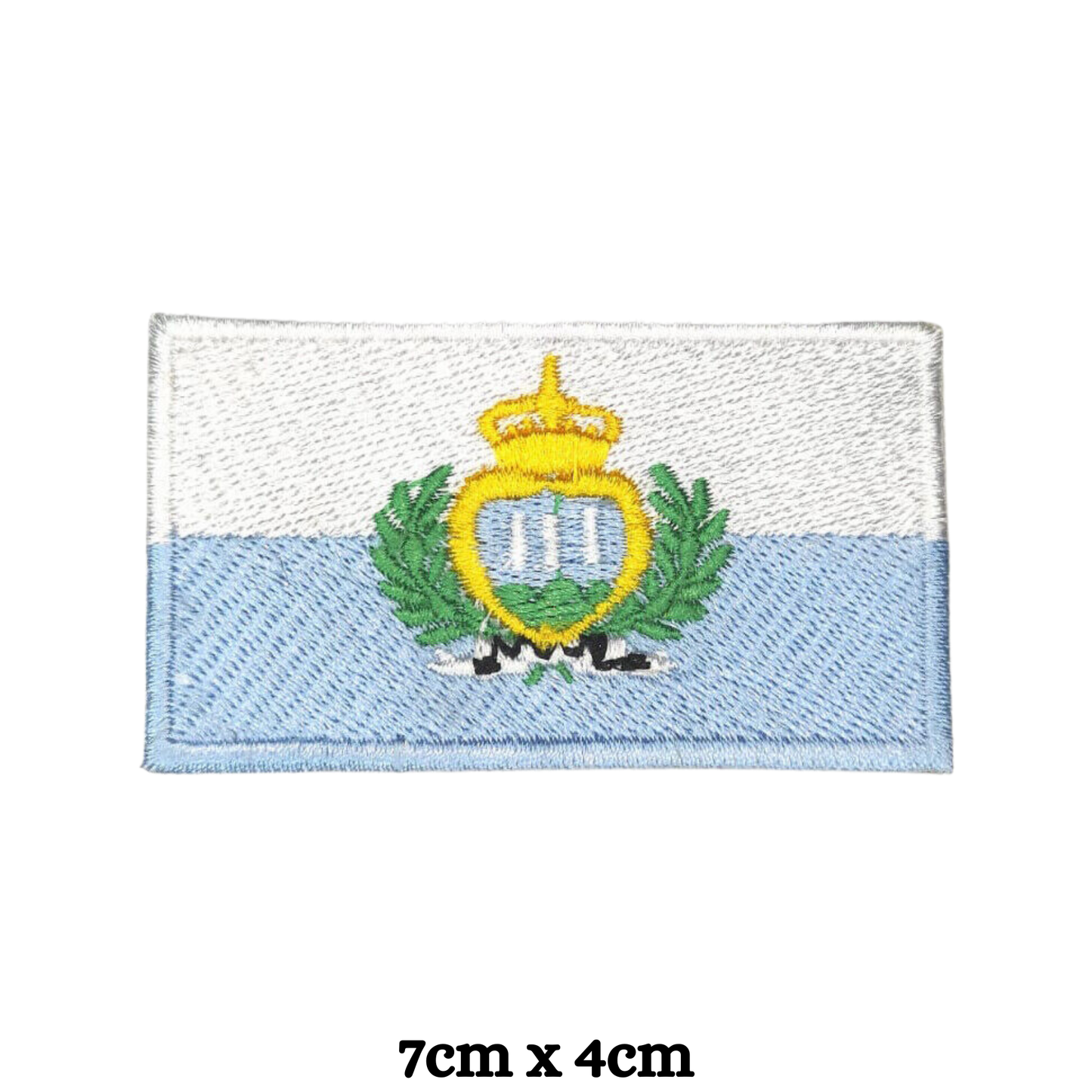 Country Flag Embroidered Patch – Iron On / Sew On National Flag Badge | All Countries Available | Jacket, Backpack, Hat, Uniform – Choose Your Country (K-S)