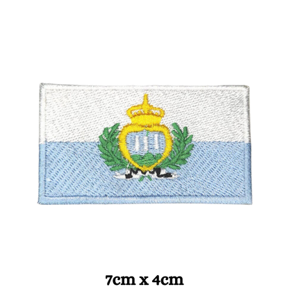 Country Flag Embroidered Patch – Iron On / Sew On National Flag Badge | All Countries Available | Jacket, Backpack, Hat, Uniform – Choose Your Country (K-S)