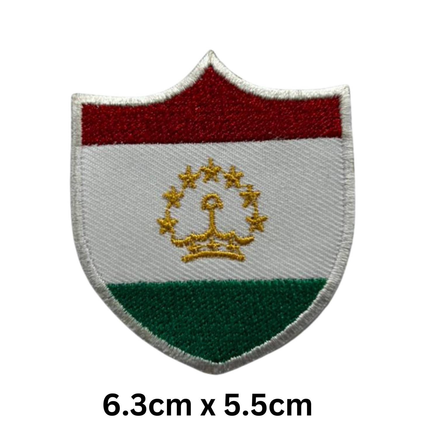 Shield Flag Patch – Embroidered Iron On / Sew On Shield Shaped National Flag Badge | All Countries Available | Heraldic Crest Patch for Jacket, Backpack, Biker Vest, Uniform – Choose Your Country (T-Z)
