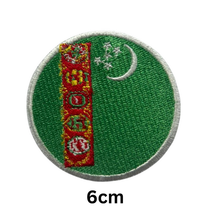 Round Flag Patch – 6cm Circular Embroidered Iron On / Sew On National Flag Badge | All Countries | Tactical Military Emblem for Hats, Jackets, Backpacks, Uniforms – Choose Your Country (T-Z)