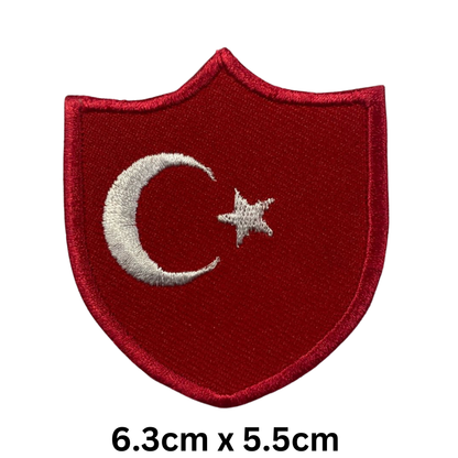 Shield Flag Patch – Embroidered Iron On / Sew On Shield Shaped National Flag Badge | All Countries Available | Heraldic Crest Patch for Jacket, Backpack, Biker Vest, Uniform – Choose Your Country (T-Z)