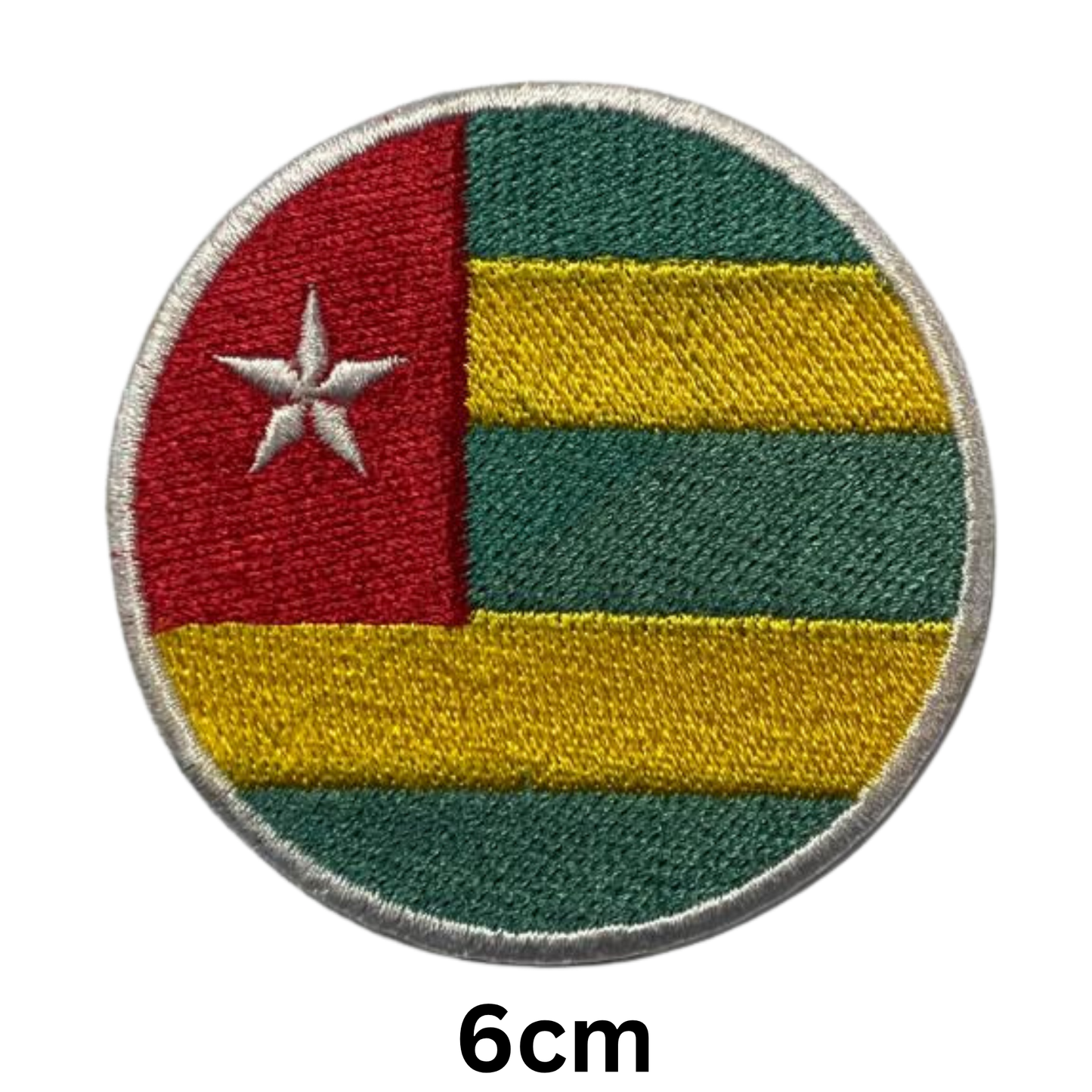 Round Flag Patch – 6cm Circular Embroidered Iron On / Sew On National Flag Badge | All Countries | Tactical Military Emblem for Hats, Jackets, Backpacks, Uniforms – Choose Your Country (T-Z)