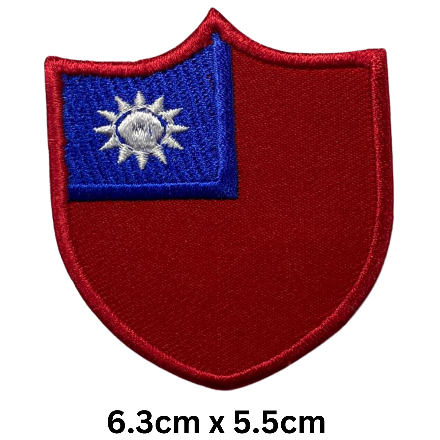 Shield Flag Patch – Embroidered Iron On / Sew On Shield Shaped National Flag Badge | All Countries Available | Heraldic Crest Patch for Jacket, Backpack, Biker Vest, Uniform – Choose Your Country (T-Z)