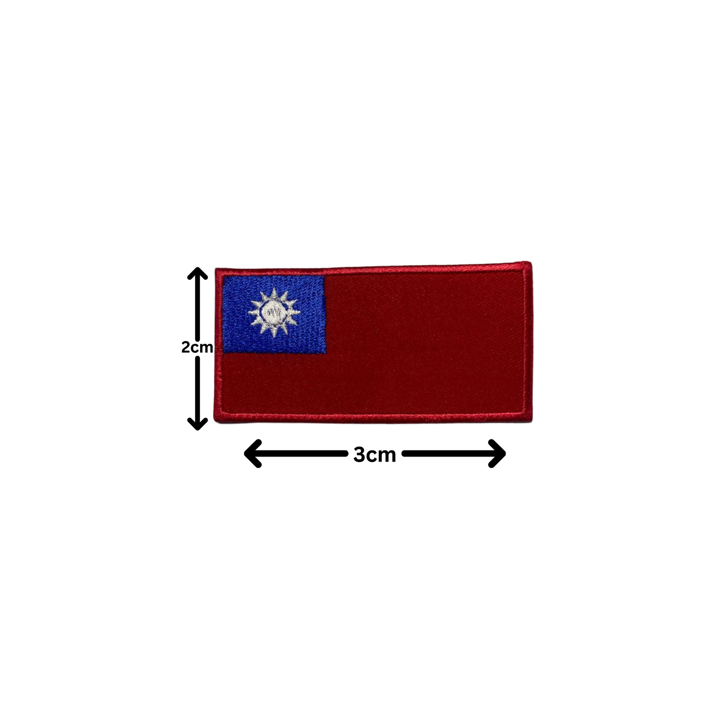 All Country Flag Patches (3 × 2 cm), Embroidered Iron-On/Sew On National Flags, Badge Traveler Gift Patch for Jacket, Backpack, Hat DIY Craft (T-Z)