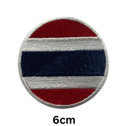 Round Flag Patch – 6cm Circular Embroidered Iron On / Sew On National Flag Badge | All Countries | Tactical Military Emblem for Hats, Jackets, Backpacks, Uniforms – Choose Your Country (T-Z)