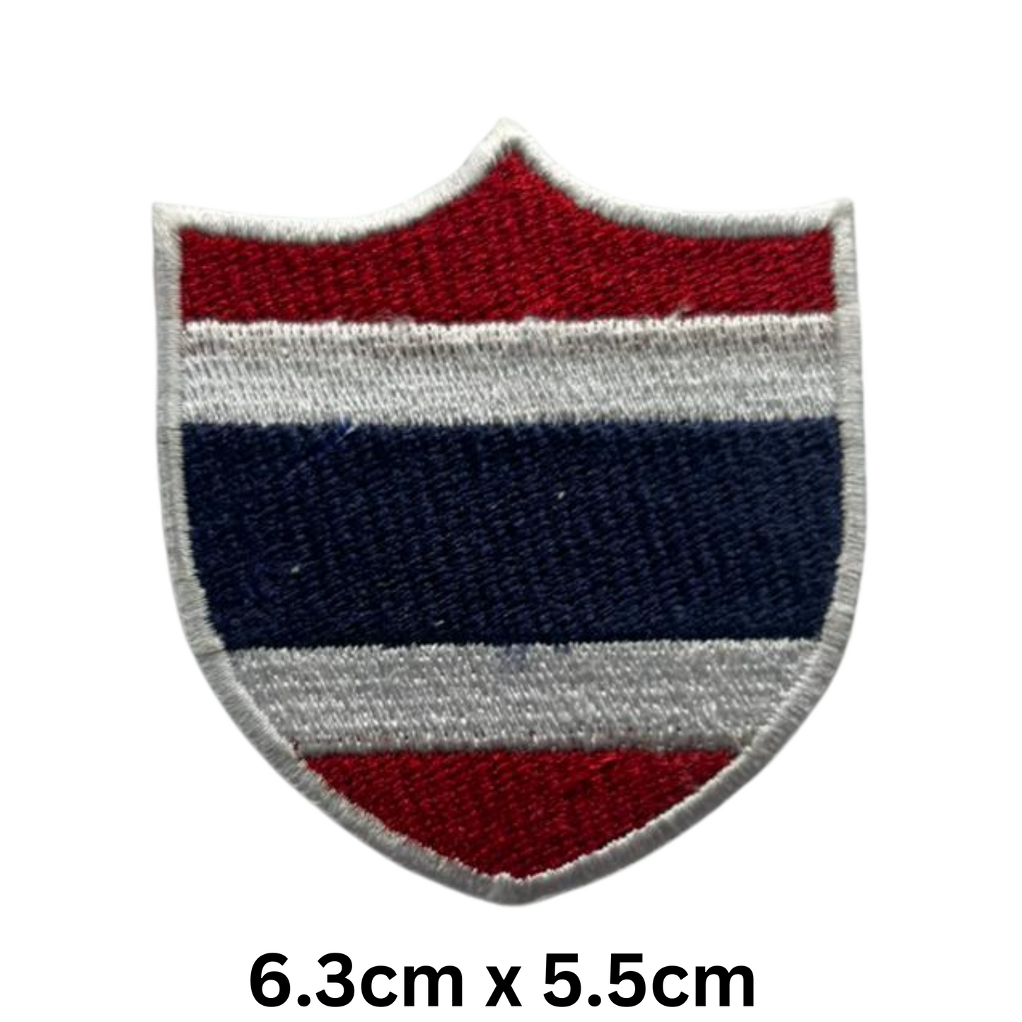 Shield Flag Patch – Embroidered Iron On / Sew On Shield Shaped National Flag Badge | All Countries Available | Heraldic Crest Patch for Jacket, Backpack, Biker Vest, Uniform – Choose Your Country (T-Z)