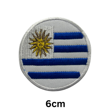 Round Flag Patch – 6cm Circular Embroidered Iron On / Sew On National Flag Badge | All Countries | Tactical Military Emblem for Hats, Jackets, Backpacks, Uniforms – Choose Your Country (T-Z)