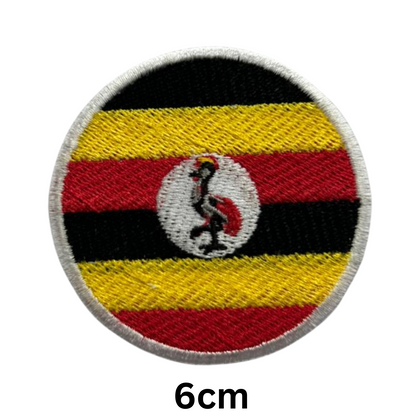 Round Flag Patch – 6cm Circular Embroidered Iron On / Sew On National Flag Badge | All Countries | Tactical Military Emblem for Hats, Jackets, Backpacks, Uniforms – Choose Your Country (T-Z)