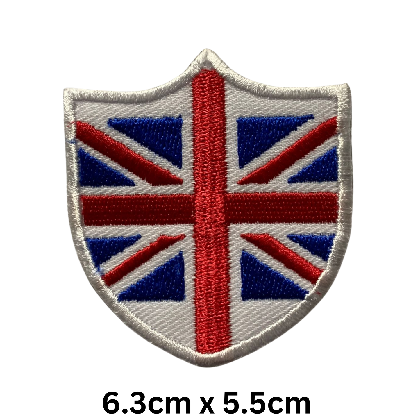 Shield Flag Patch – Embroidered Iron On / Sew On Shield Shaped National Flag Badge | All Countries Available | Heraldic Crest Patch for Jacket, Backpack, Biker Vest, Uniform – Choose Your Country (T-Z)