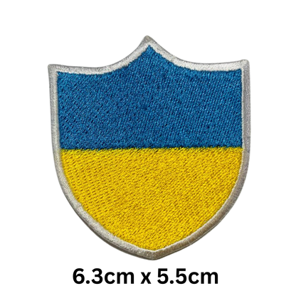 Shield Flag Patch – Embroidered Iron On / Sew On Shield Shaped National Flag Badge | All Countries Available | Heraldic Crest Patch for Jacket, Backpack, Biker Vest, Uniform – Choose Your Country (T-Z)